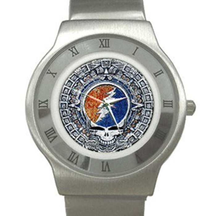 Grateful Dead - Aztec - Steal Your Face - Chrome Roman Dial Unisex Ultra Slim Watch