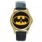 Batman Shield Unisex Round Gold Metal Watch