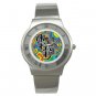 Allman Brothers Band - Fractal - Chrome Roman Dial Unisex Ultra Slim Watch
