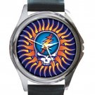 Grateful Dead - Steal Your Face - Sun Unisex Round Silver Metal Watch