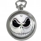 Jack Skellington Nightmare Before Christmas Round Silver Metal Key Chain Watch