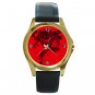 Carnage Supervillain Spider-man Unisex Round Gold Metal Watch