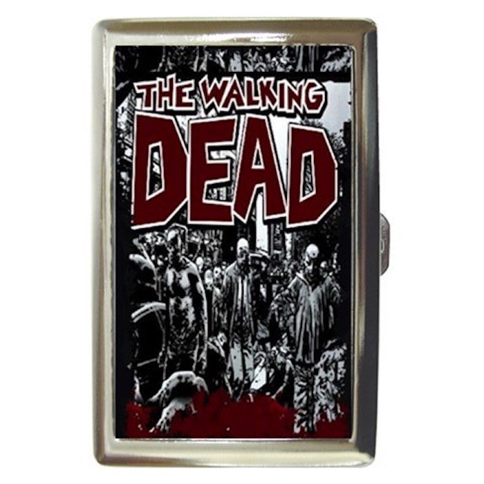 The Walking Dead High Quality Silver Chrome Cigarette Money/ Credit Card Case
