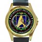 Starfleet Security Intelligence Operations Section Unisex Round Gold Metal Watch