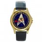 Starfleet Corps Of Engineers Unisex Round Gold Metal Watch