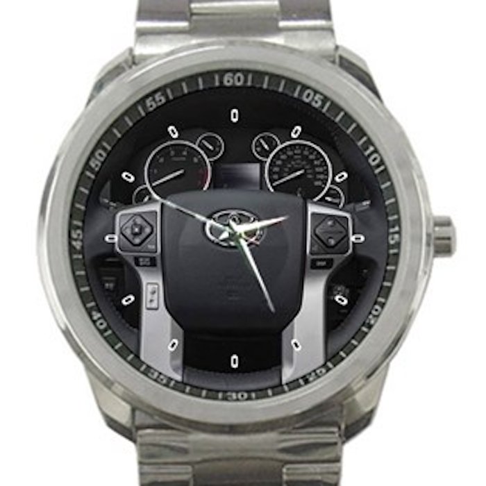 2014 Toyota Tundra Sr5 Trd 4X4 Offroad Steering Wheel Unisex Sport Metal Watch