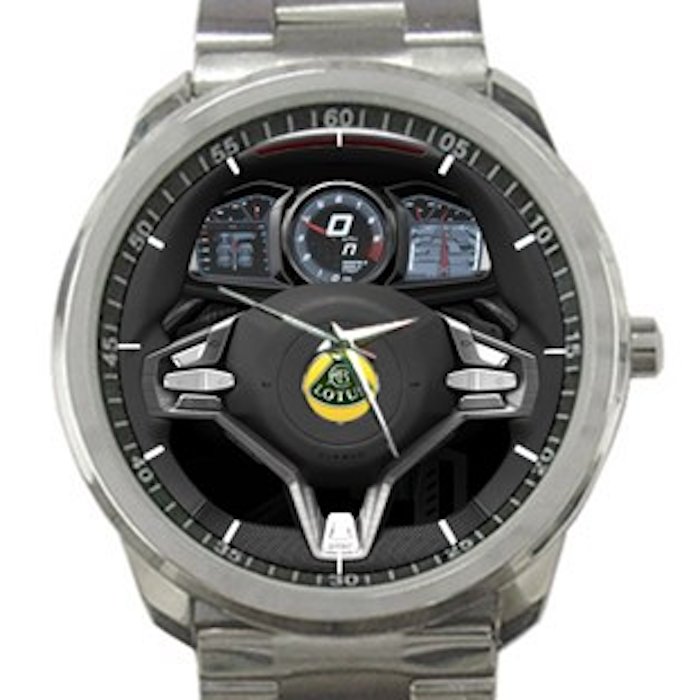Lotus Esprit Steering Wheel Unisex Sport Metal Watch