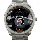Fiat 500  Steering Wheel Unisex Sport Metal Watch