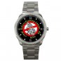 Biker Fighting Cancer Never Give Up Unisex Sport Metal Watch