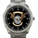 Sheriff Motorcycle Logo Unisex Sport Metal Watch