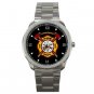 Firefighter Fire Department Logo Unisex Sport Metal Watch