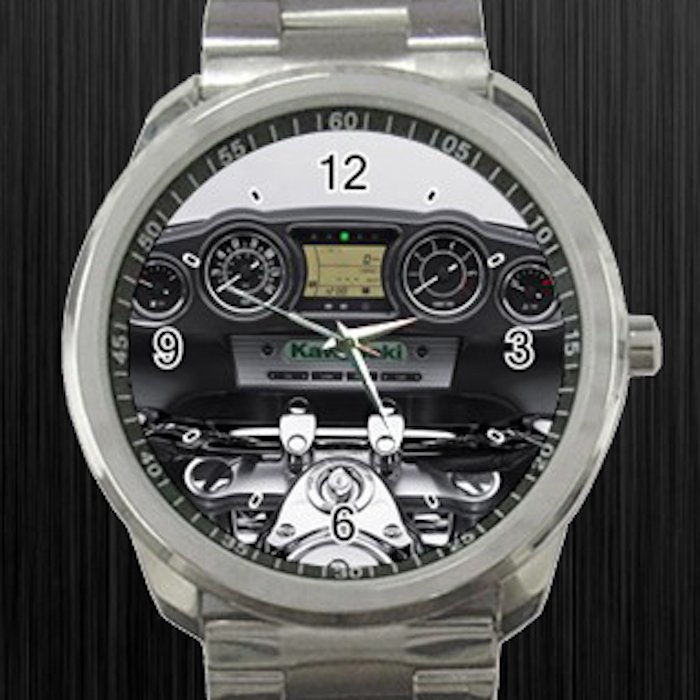 2009 Kawasaki Vulcan Voyager First Ride Cockpit Motorcycle Unisex Sport Metal Watch