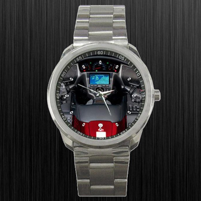 Honda Gold Wing Cockpit Motorcycle Unisex Sport Metal Watch