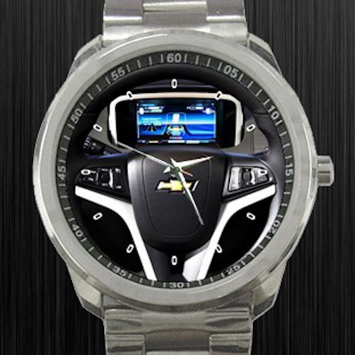 2011 Chevy Volt Chevrolet Steering Wheel Unisex Sport Metal Watch