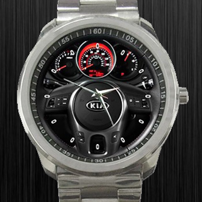 2011 KIA Forte Koup 2 Door Coupe Auto SX Steering Wheel Unisex Sport Metal Watch
