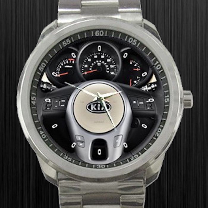 2011 KIA Soul 5dr Wagon Auto Steering Wheel Unisex Sport Metal Watch