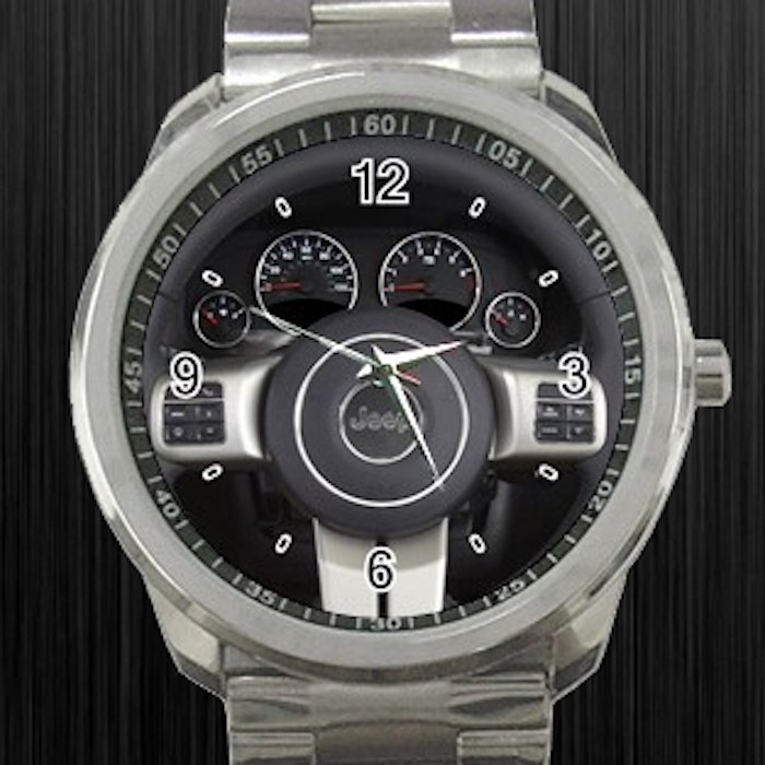 2011 New Jeep Compass Steering Wheel Unisex Sport Metal Watch