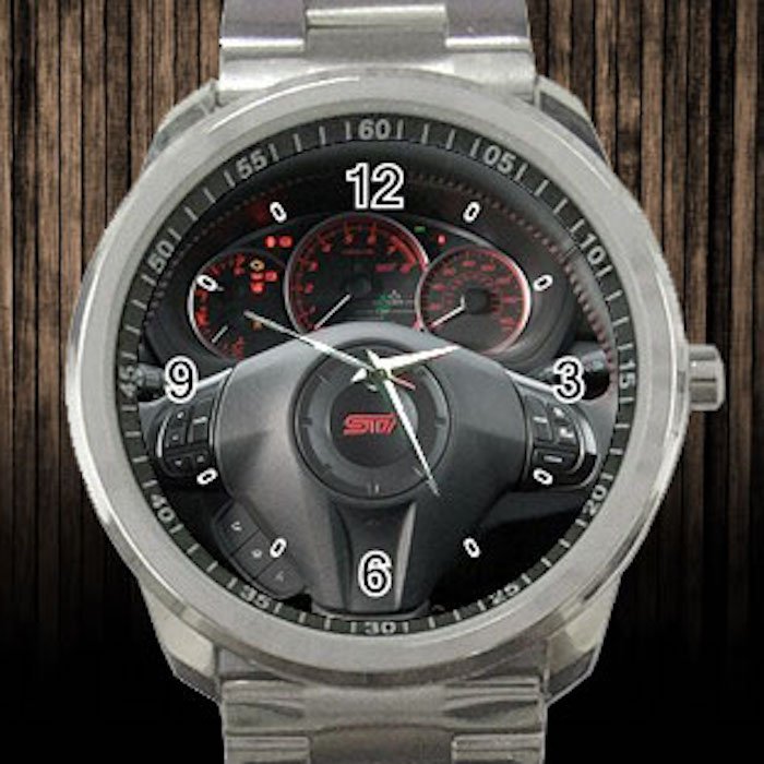 2011 Subaru Impreza WRX STI Steering Wheel Unisex Sport Metal Watch