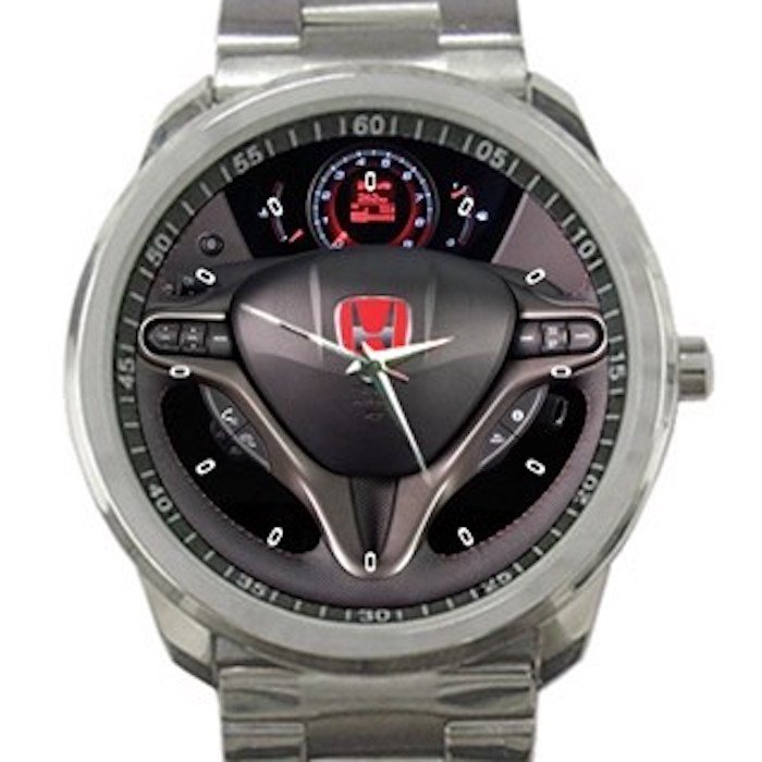 2011 Honda Civic Type R Steering Wheel Unisex Sport Metal Watch