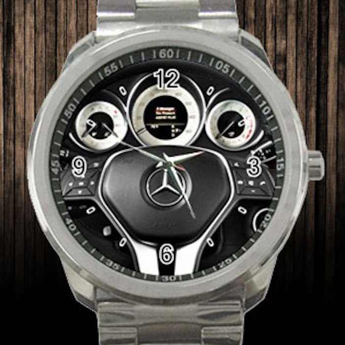 2012 Mercedes Benz CLS Class 4 Door Sedan Steering Wheel Unisex Sport Metal Watch