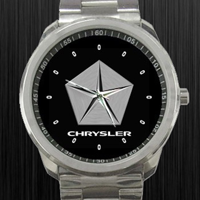 New Chrysler LLC Pentastar Logo Car Unisex Sport Metal Watch