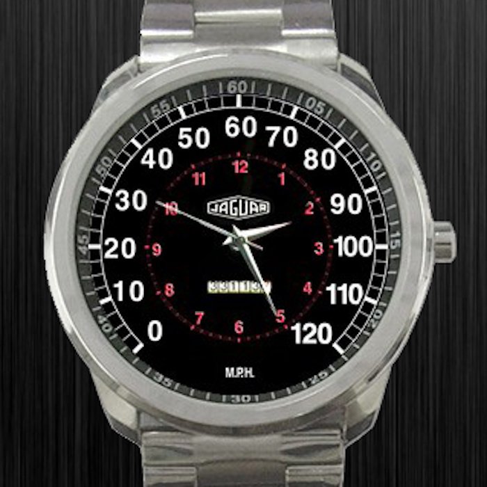 New Hot Jaguar Speedo Meter Classic Car Unisex Sport Metal Watch
