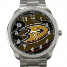 Anaheim Ducks Logo NHL Ice Hockey Teams Unisex Sport Metal Watch