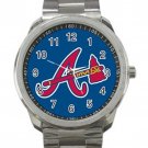 Atlanta Braves MLB Baseball Team Unisex Blue Sport Metal Watch