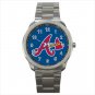 Atlanta Braves MLB Baseball Team Unisex Blue Sport Metal Watch