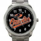 Baltimore Orioles MLB Baseball Team Design 1 Unisex Sport Metal Watch