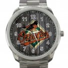 Baltimore Orioles MLB Baseball Team Design 2 Unisex Sport Metal Watch