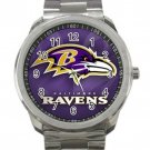 Baltimore Ravens NFL Football Team Design 1 Unisex Sport Metal Watch