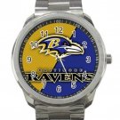 Baltimore Ravens NFL Football Team Design 2 Unisex Sport Metal Watch
