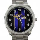 Baltimore Ravens NFL Football Team Design 3 Unisex Sport Metal Watch