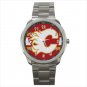 Calgary Flames NHL Ice Hockey Teams Logo Unisex Sport Metal Watch