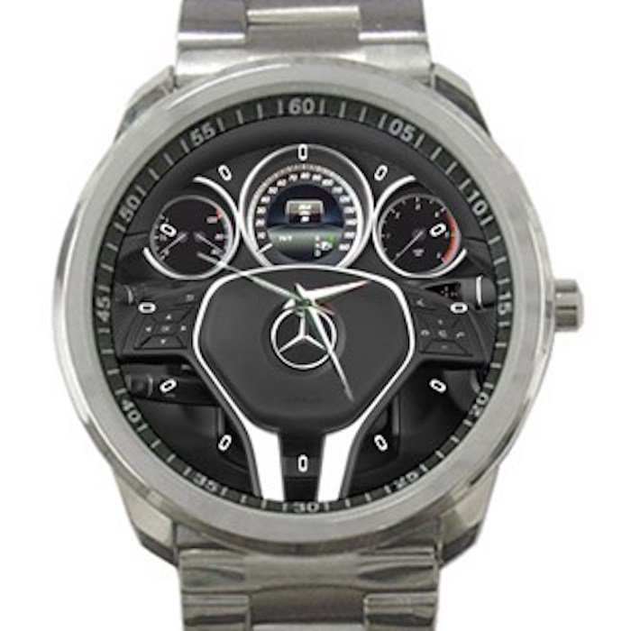 2015 Mercedes E Class Steering Wheel Unisex Sport Metal Watch
