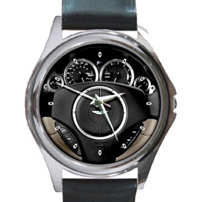 2012 Aston Martin Rapide Unisex Round Silver Metal Watch