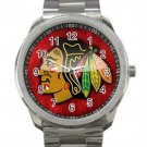Chicago Blackhawks NHL Ice Hockey Teams Unisex Sport Metal Watch