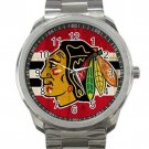 Chicago Blackhawks NHL Ice Hockey Teams Logo 2 Unisex Sport Metal Watch