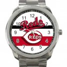 Cincinnati Reds MLB Baseball Team Logo 2 Unisex Sport Metal Watch