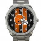 Cleveland Browns NFL Football Team Helmet Unisex Sport Metal Watch