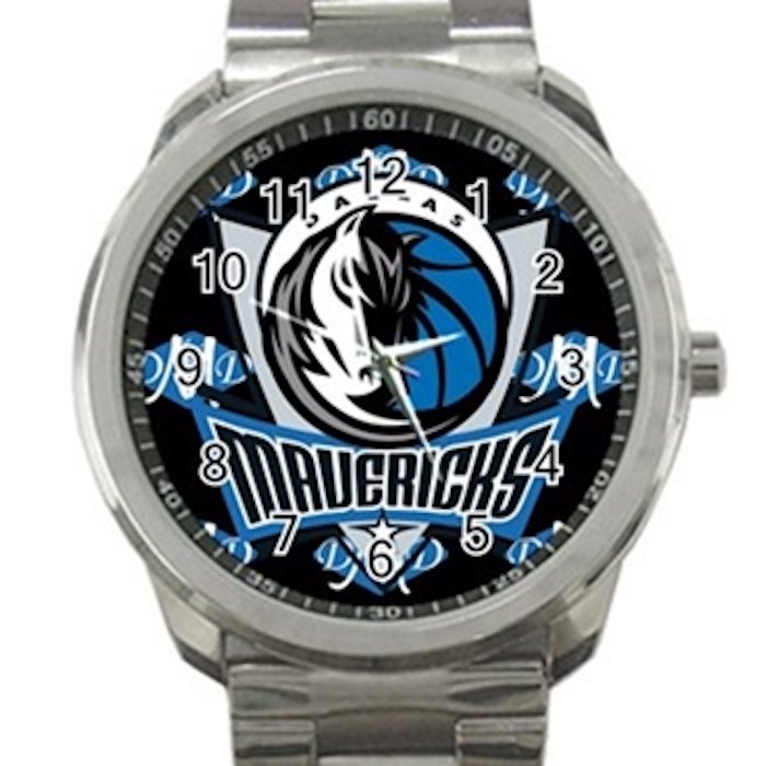 Dallas Mavericks NBA Basketball Team Unisex Sport Metal Watch