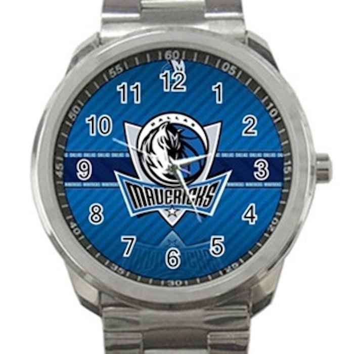 Dallas Mavericks NBA Basketball Team Logo 2 Unisex Sport Metal Watch