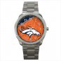 Denver Broncos NFL Football Team Unisex Sport Metal Watch