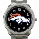 Denver Broncos NFL Football Team Logo Unisex Sport Metal Watch