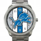 Detroit Lions NFL Football Team Logo Unisex Sport Metal Watch