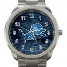 Detroit Lions NFL Football Team Logo 3 Unisex Sport Metal Watch