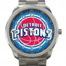 Detroit Pistons NBA Basketball Team Unisex Sport Metal Watch