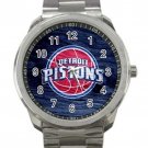 Detroit Pistons NBA Basketball Team Logo 1 Unisex Sport Metal Watch