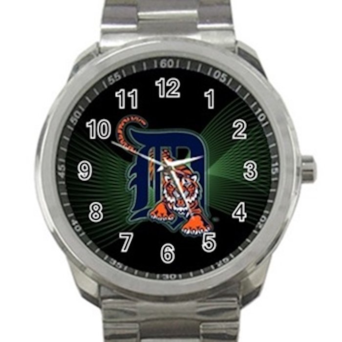 Detroit Tigers MLB Baseball Team Logo Unisex Sport Metal Watch